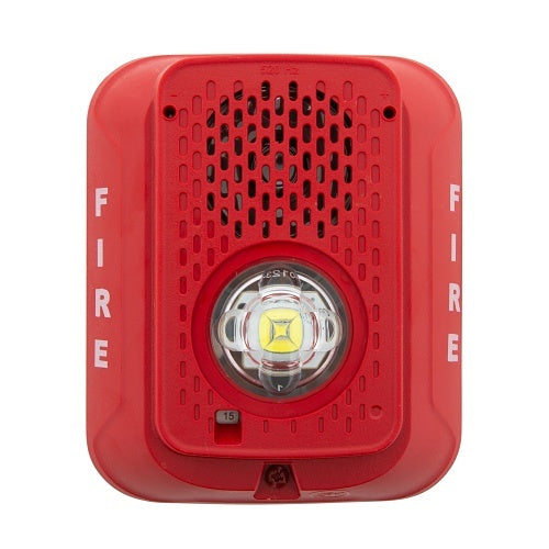 System Sensor P2RLED-LF Wall Mount Low-Frequency Sounder Strobe, Red - PGT Electrical Supplies